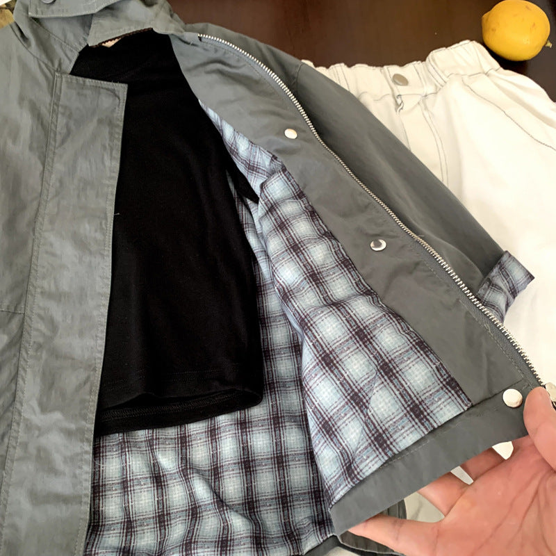Boys' outerwear baby windbreaker spring and autumn clothes