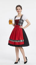 German Bavarian Traditional Dirndl Dress Beer Festival Maid Costume Cosplay Stage Performance Outfit