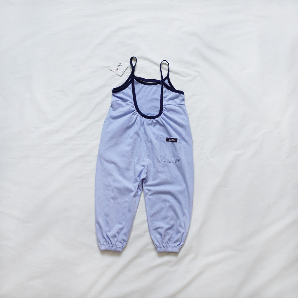 Color-Block Romper for Girls, Sleeveless Onesie for Boys
