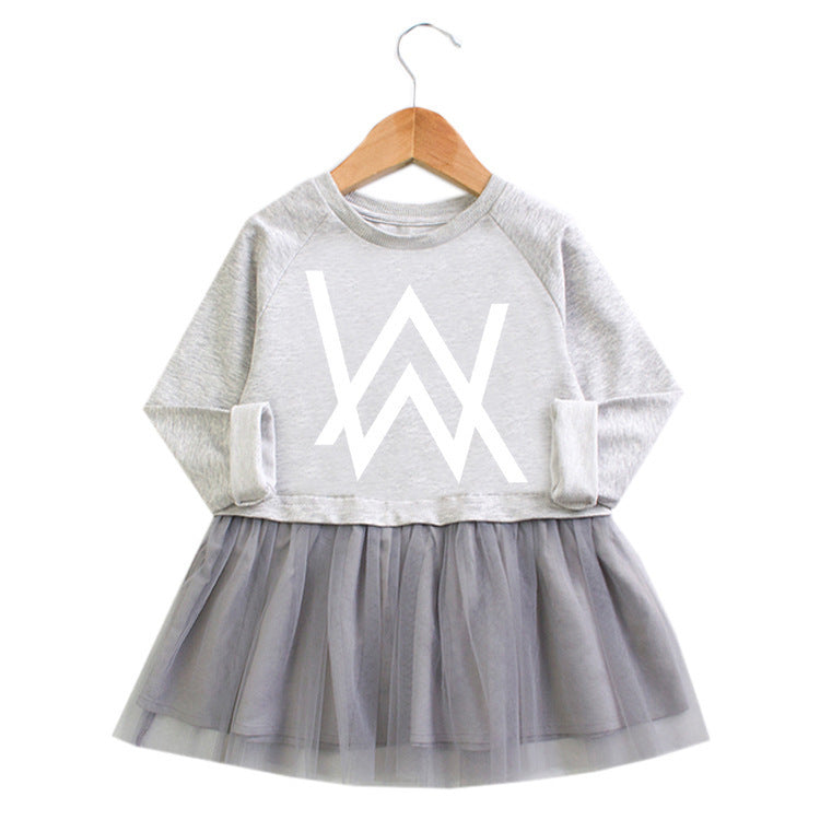 Alan Walker pure cotton mesh baby dress