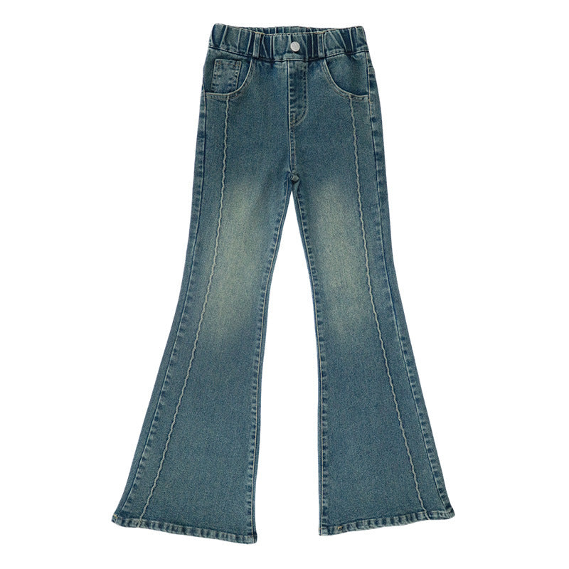 Charming Girls' Flared Jeans Pants