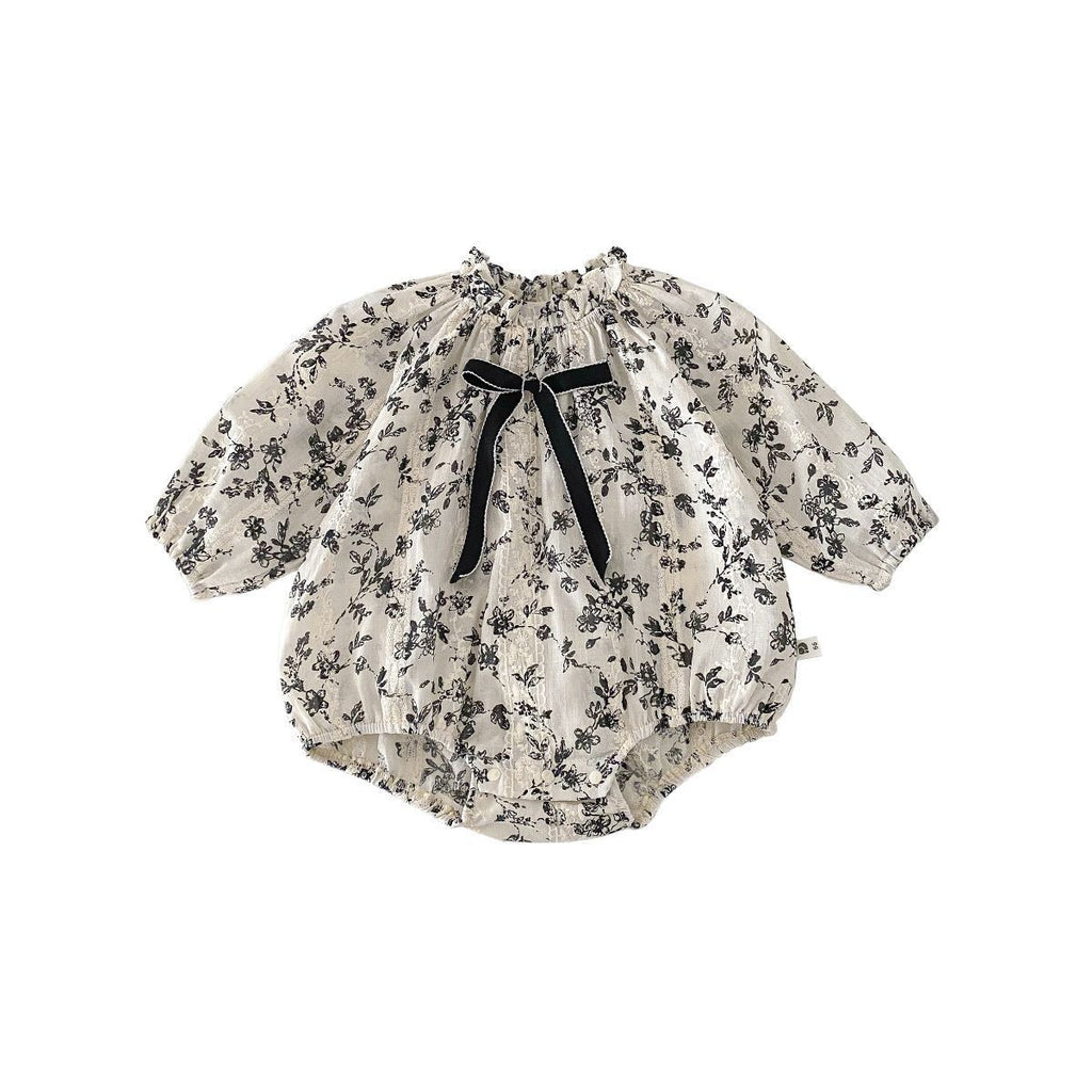 Long Sleeve Bodysuit Baby Cute Princess Style Outfit Adorable One-Piece Clothes