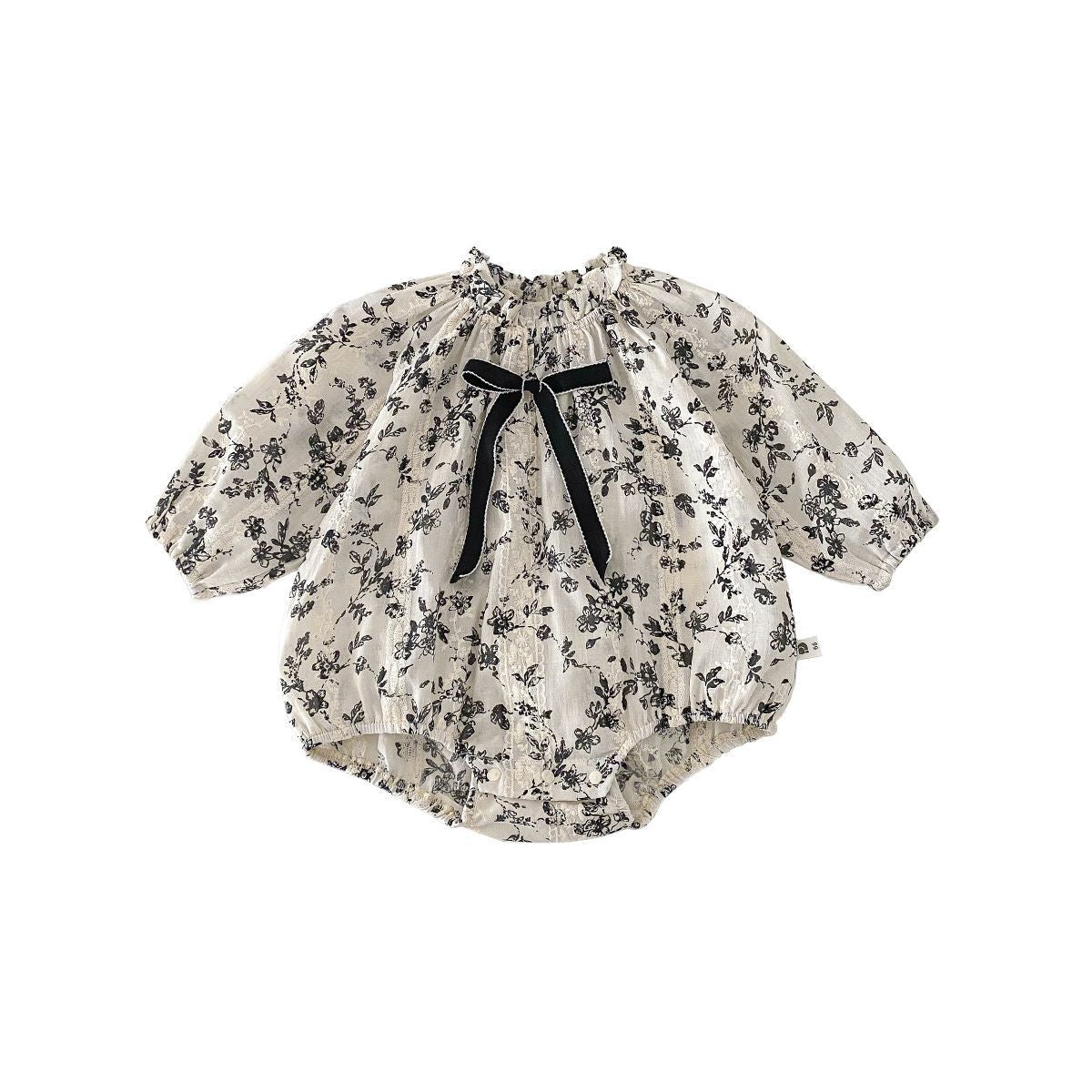 Long Sleeve Bodysuit Baby Cute Princess Style Outfit Adorable One-Piece Clothes