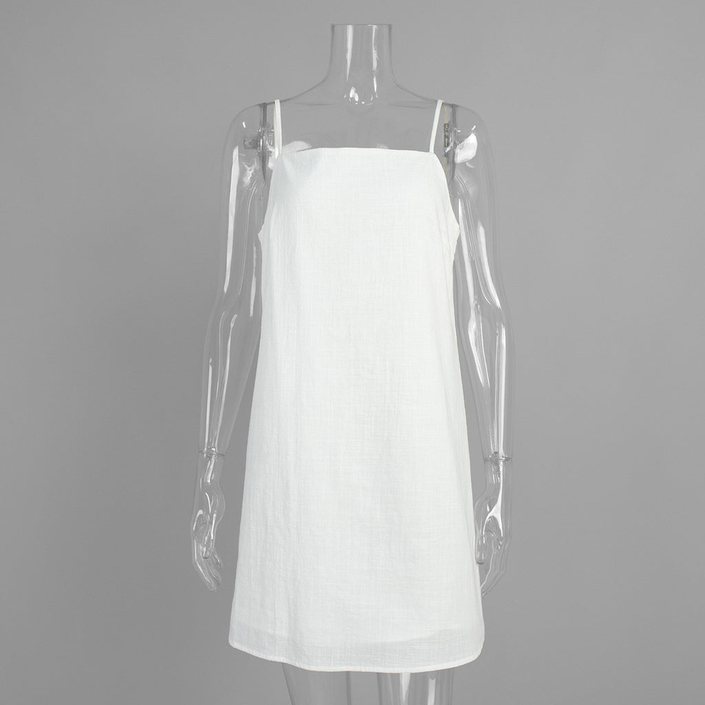 Sleeveless camisole short dress