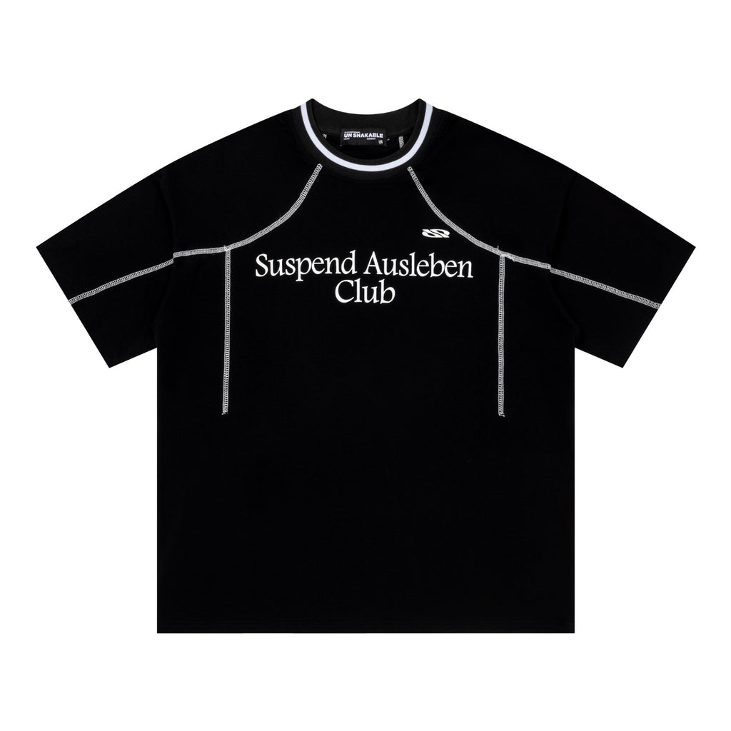 Letter printed short sleeved shirt