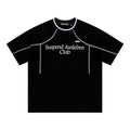Letter printed short sleeved shirt