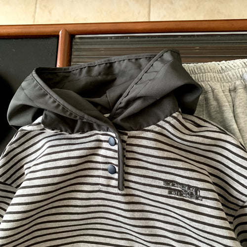 Children's baby girl striped casual top pullover