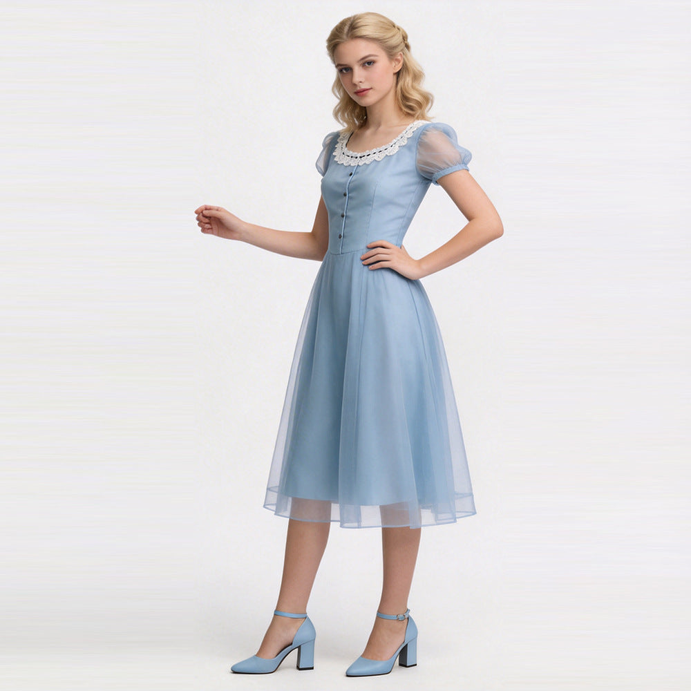 Alice in Wonderland Alice Cosplay Costume Halloween Role Play Cosplay Dress for Women Halloween