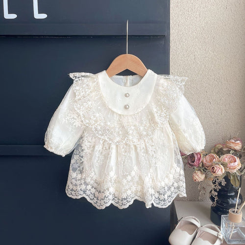 Baby Clothes Long Sleeve Lace Romper Dress Girl Baby