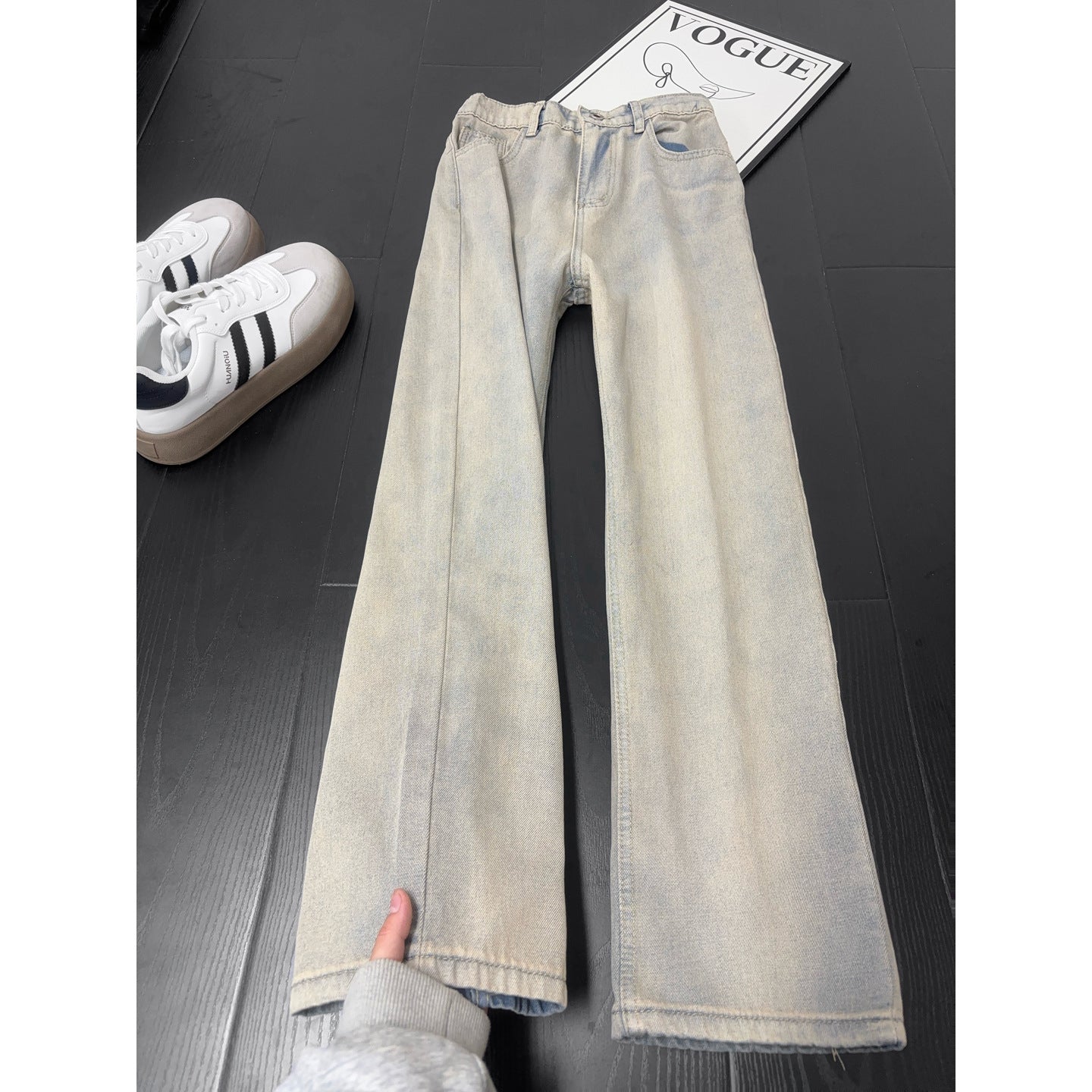 Denim Pants for Men, High-Street Vibe, Stretch Slim Fit, Tapered Straight Leg Pants