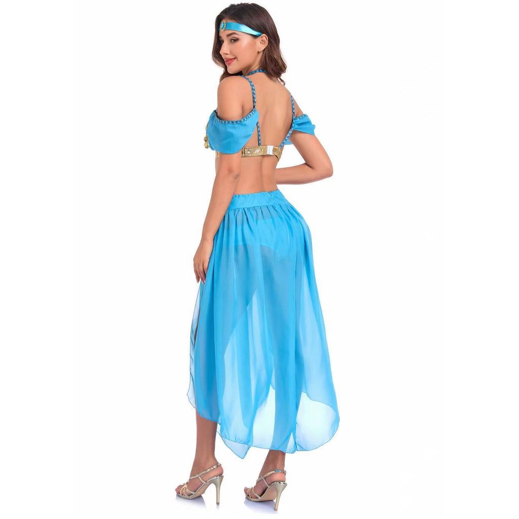 Aladdin Jasmine Princess Ethnic Style Women's Cosplay Halloween Stage Costume