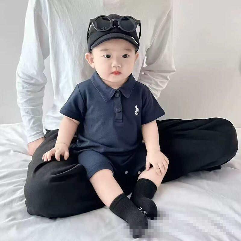 Baby Boy Short Sleeve Onesie Lightweight Outing