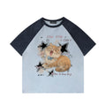 Funny Eyes Orange Cat Short Sleeve