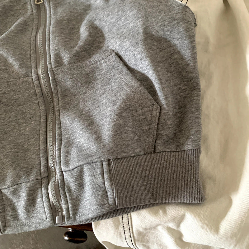 Versatile cardigan baby hooded jacket
