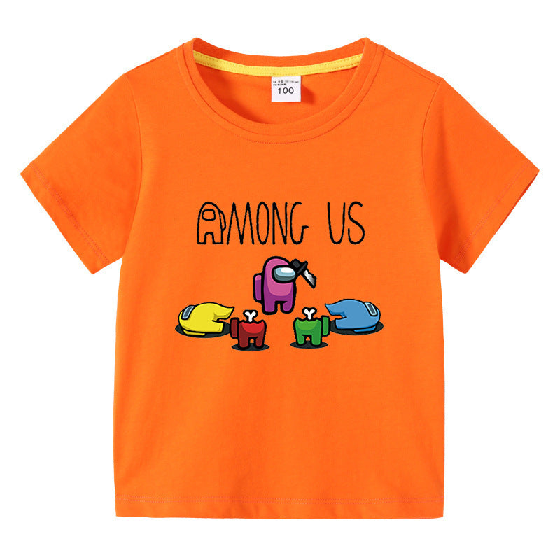 Children's summer short sleeved T-shirt