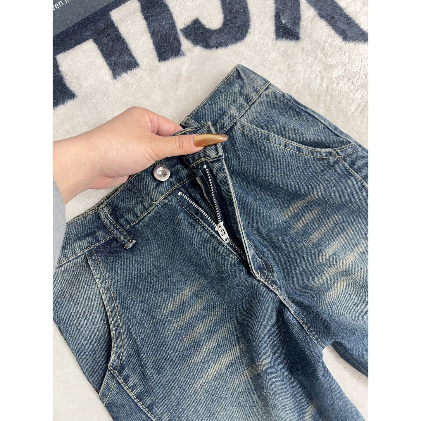 knife-cut wide-leg pants for men