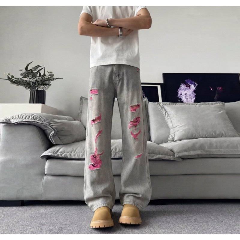 Denim Pants Men's Clean Fit High-Quality Jeans