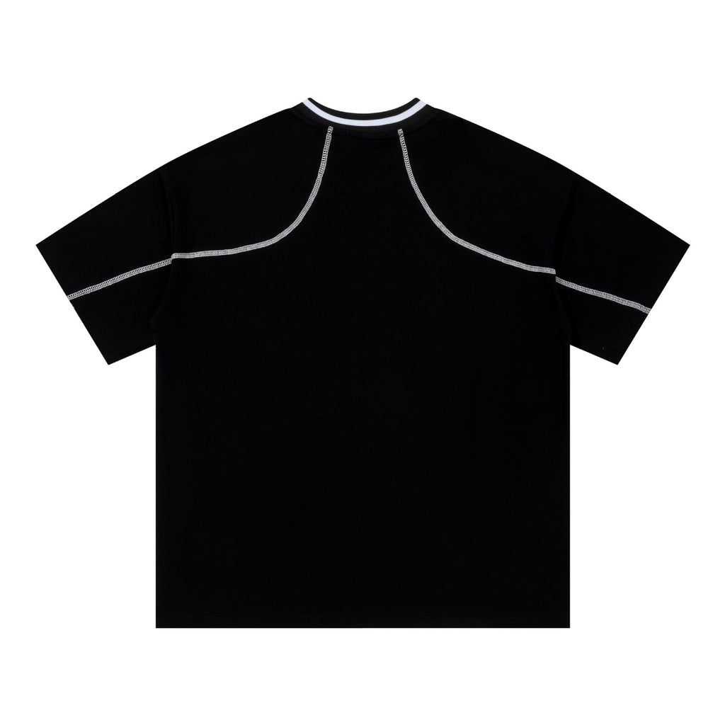 Letter printed short sleeved shirt
