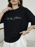 Printed loose short sleeved T-shirt top