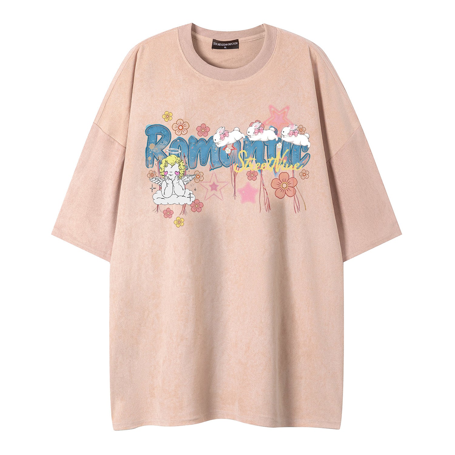 Romantic Angel Printed Short Sleeve