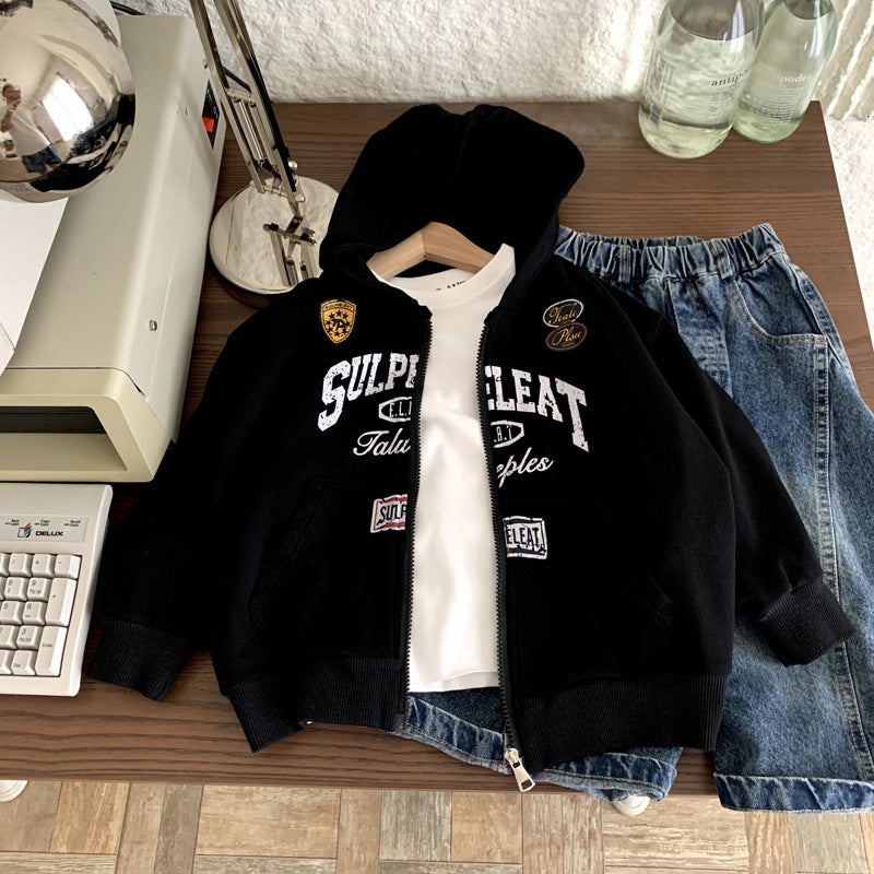 Children's spring hoodie sportswear for boys