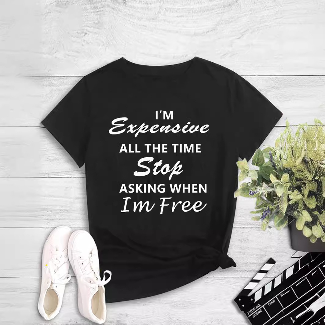 Fashion Women's Printed Round Neck Pullover T-Shirt