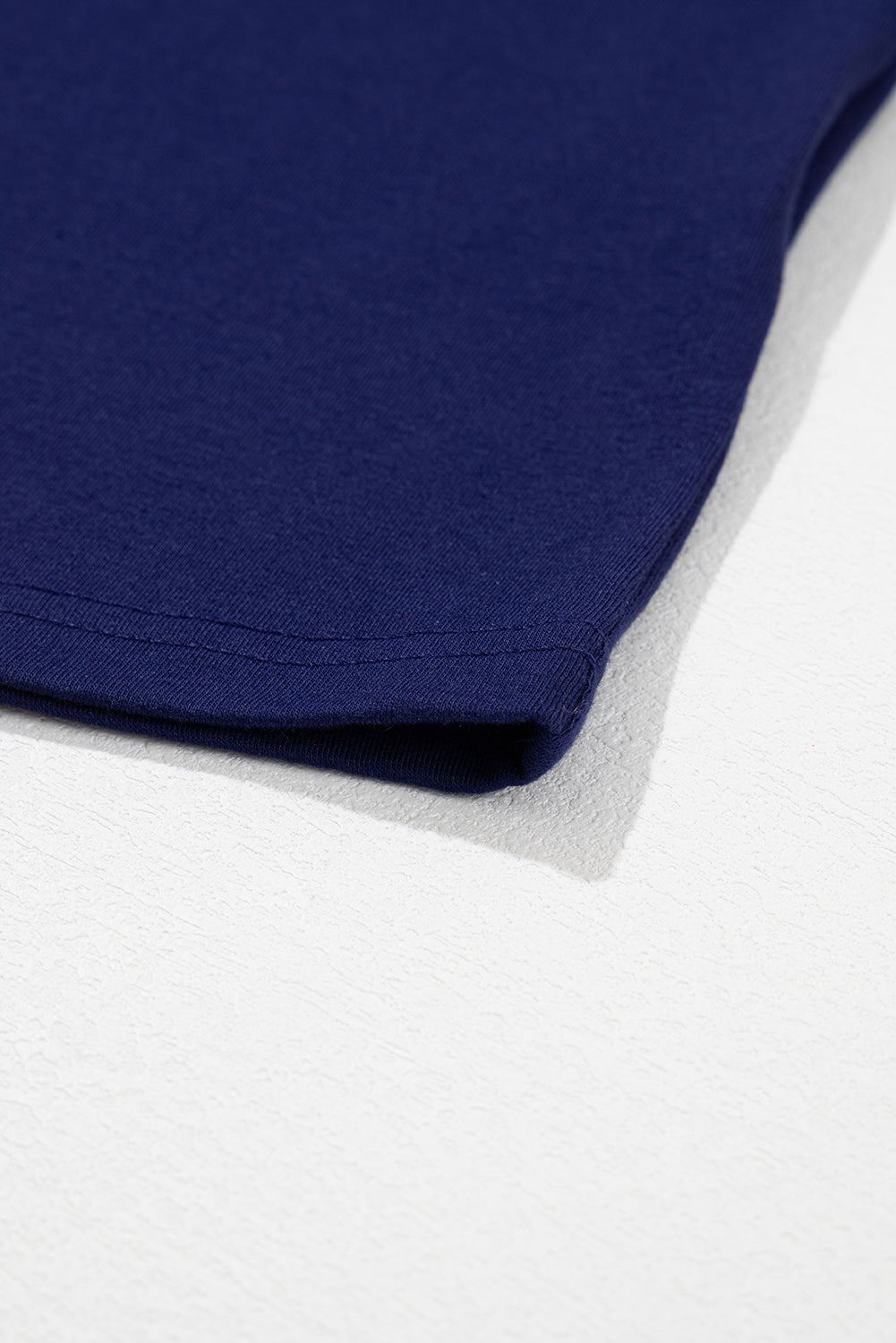 Sachet Pink Solid Color Basic Crew Neck Plain Tee