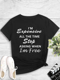 Fashion Women's Printed Round Neck Pullover T-Shirt