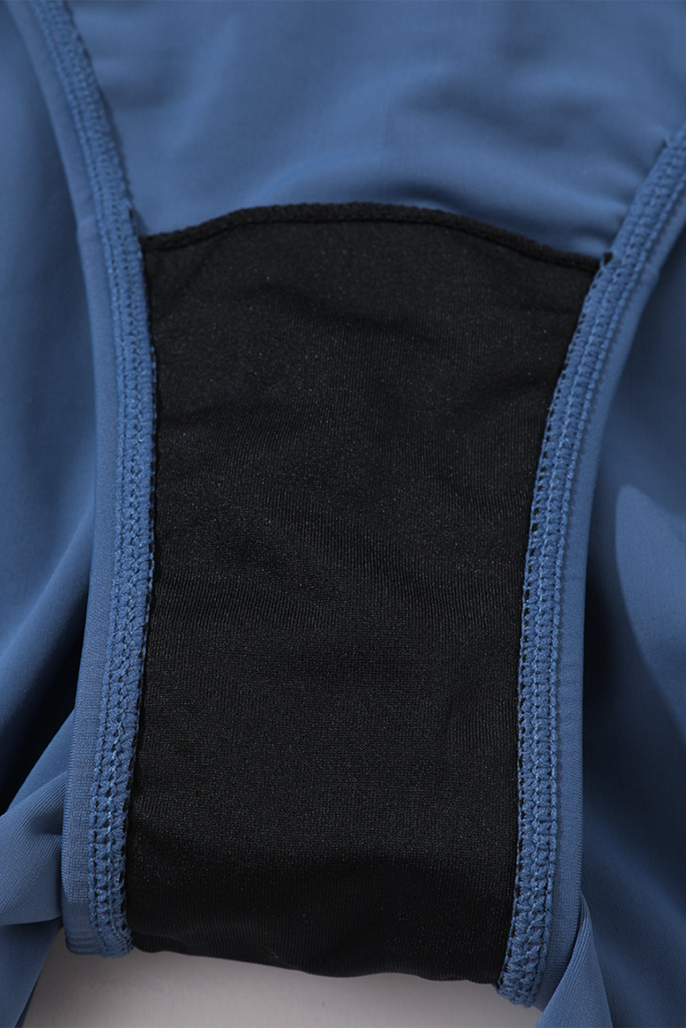 Black Solid Color 2-in-1 Drawstring Elastic Waist Swim Shorts