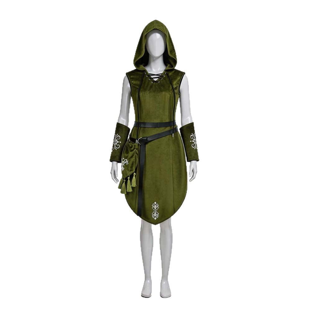 Elf Queen Cosplay Costume for Halloween Role Play, Hobbit Elf Queen Costume