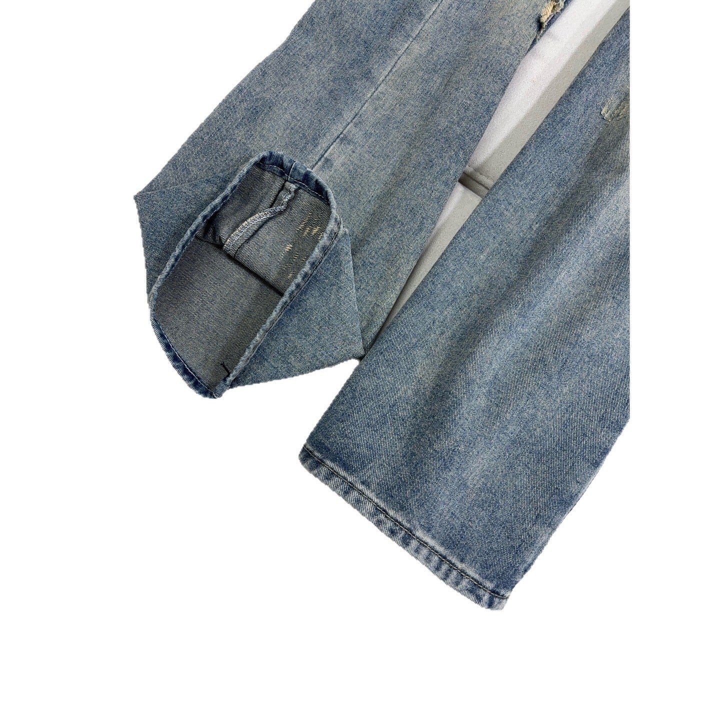 Jeans Men's Straight Leg Slim Fit Slightly Pants Trendy