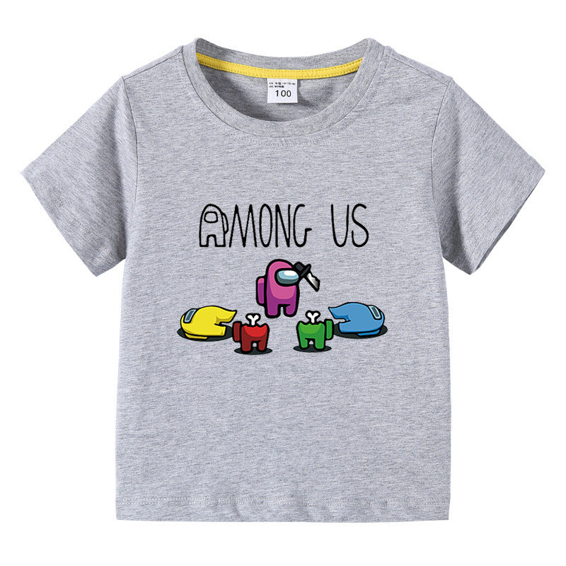 Children's summer short sleeved T-shirt