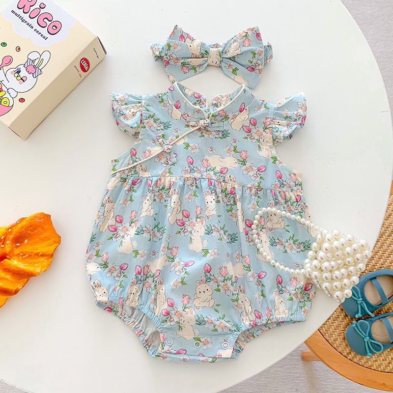 Outfit Newborn Romper Baby Girl Sleeveless Thin Princess Cute Sweet Bodysuit
