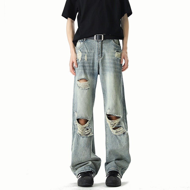 Loose Wide Leg Pants Cool Style Men's Pants Casual Pants