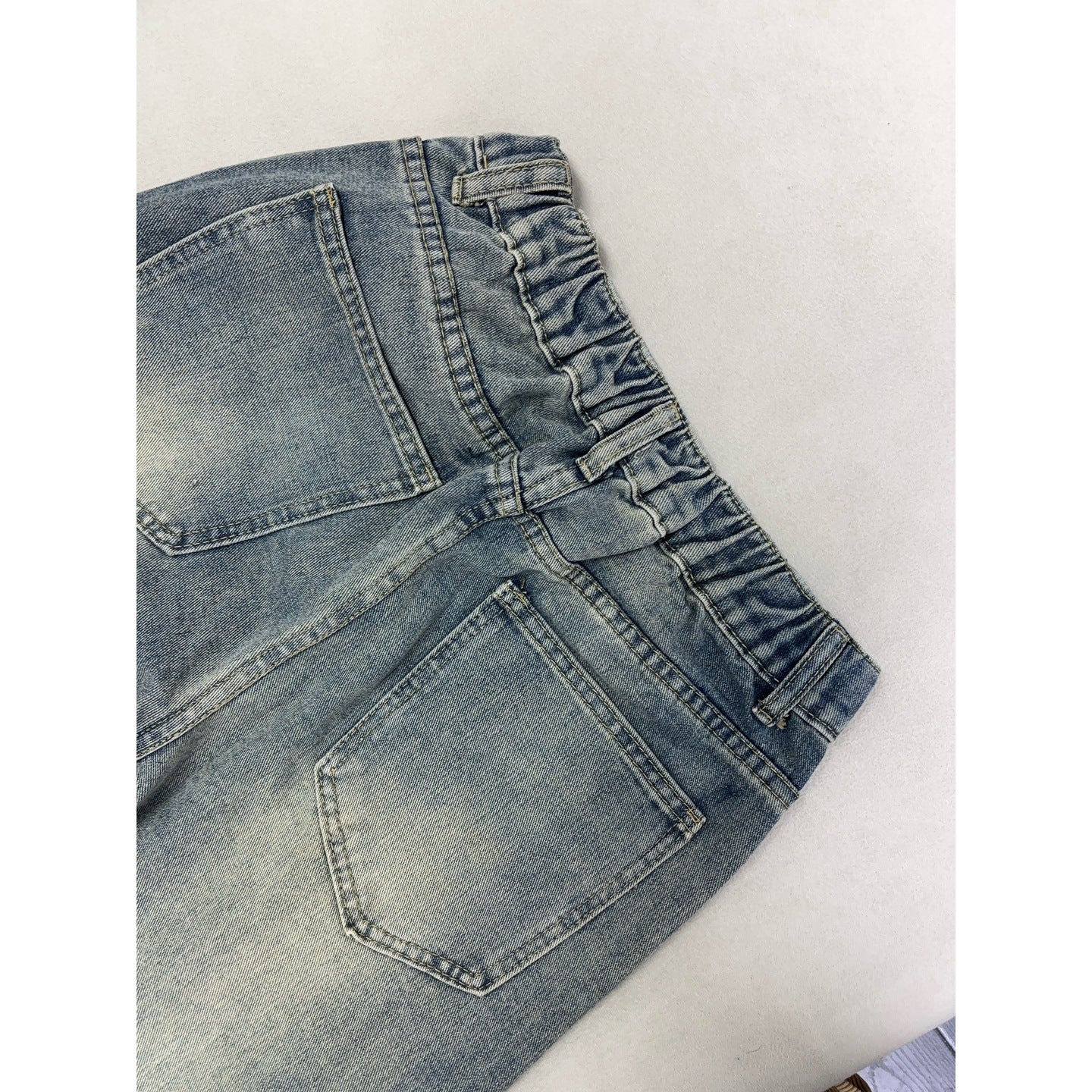 Jeans Men's Straight Leg Slim Fit Slightly Pants Trendy