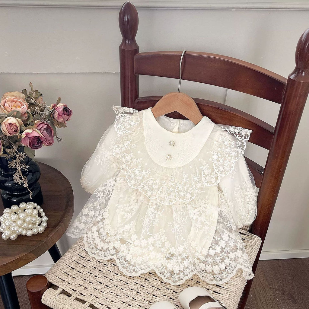 Baby Clothes Long Sleeve Lace Romper Dress Girl Baby