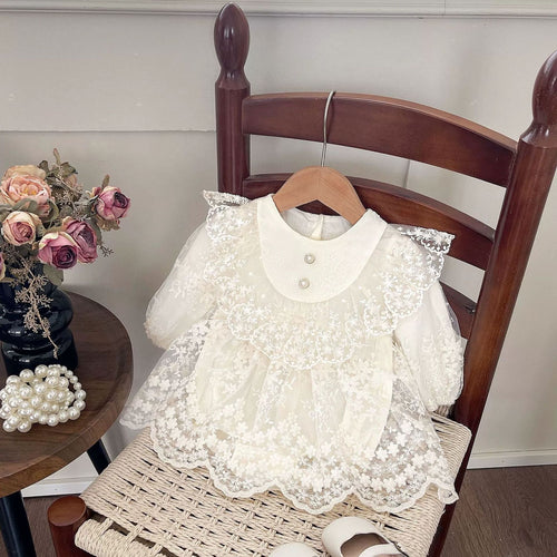 Baby Clothes Long Sleeve Lace Romper Dress Girl Baby