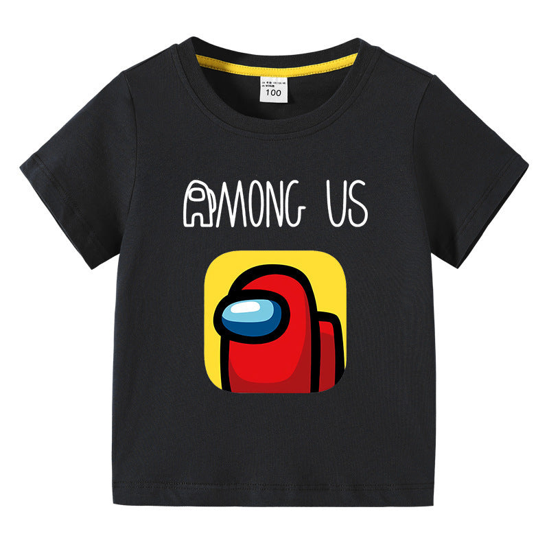 Children's summer short sleeved T-shirt