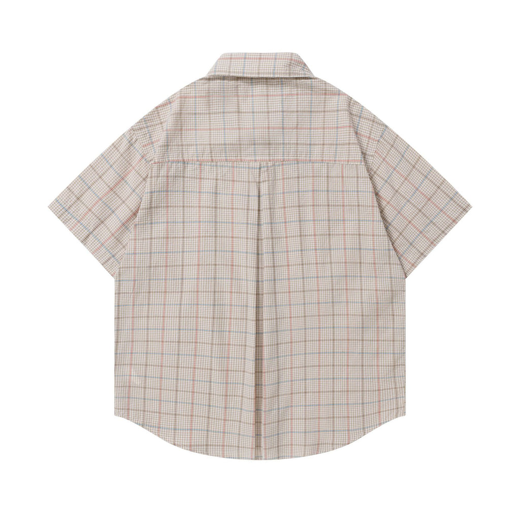 Dog Embroidered Tie Short Sleeve