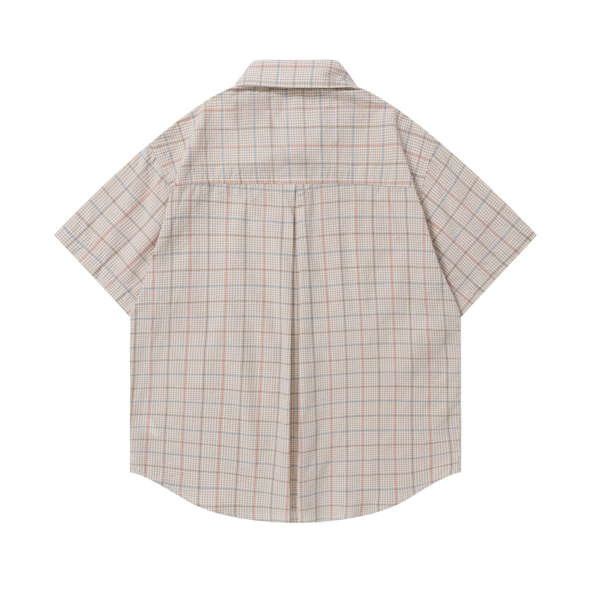 Dog Embroidered Tie Short Sleeve