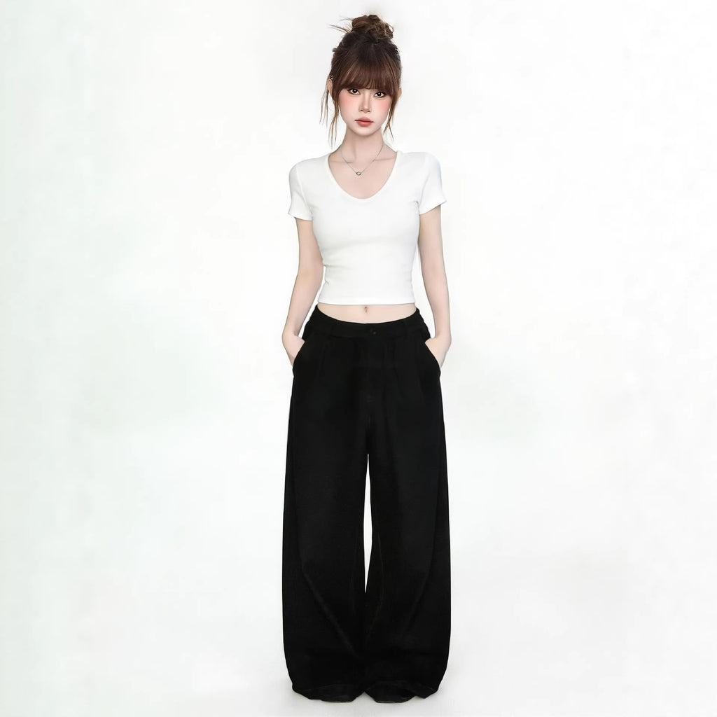 Short Sleeve T-Shirt for Women, Sexy and Pure Aesthetic Crop Top
