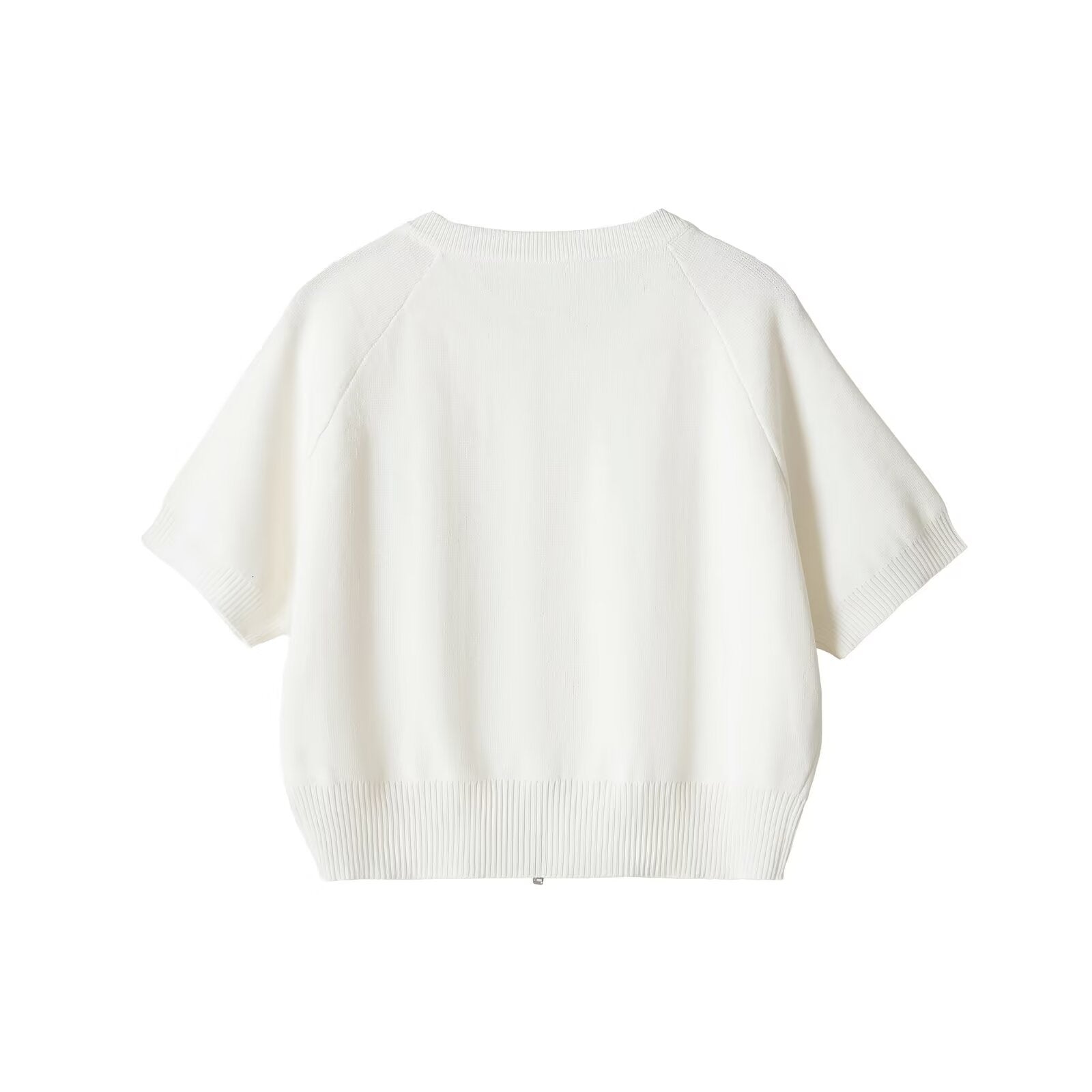 Simple round neck casual knitted top