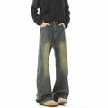 Vintage Distressed Denim Pants Men