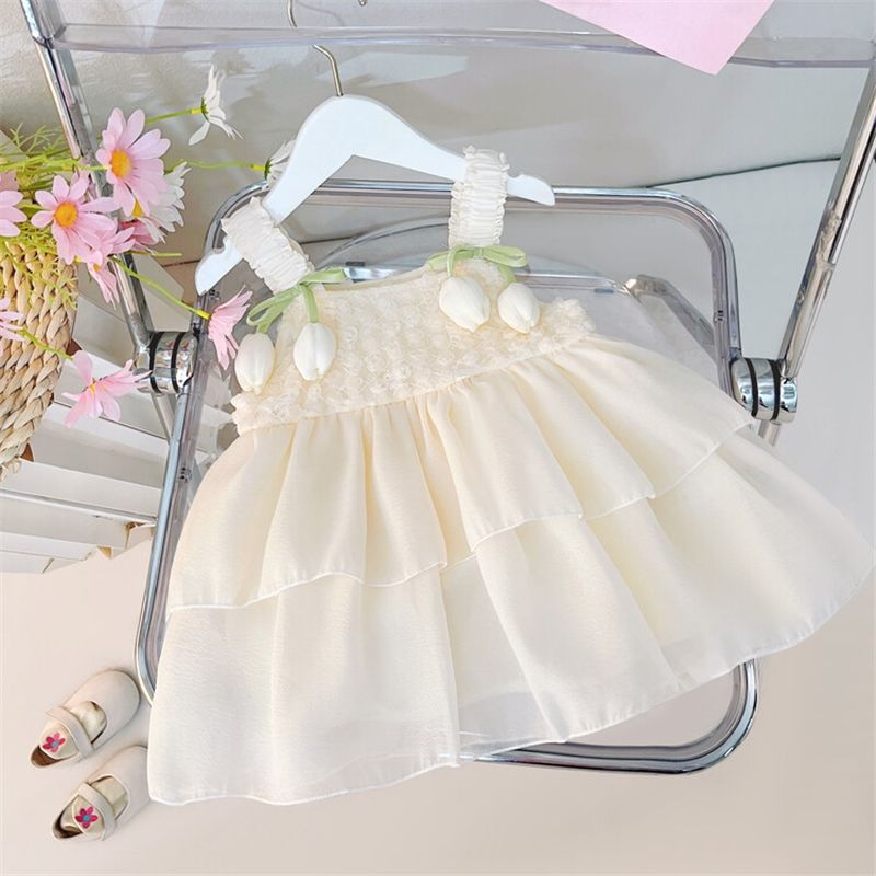 Baby Clothes Lightweight Sleeveless Dress Newborn Girl