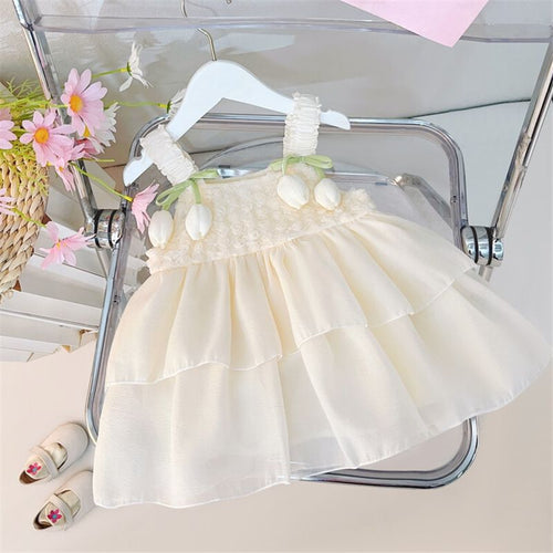 Baby Clothes Lightweight Sleeveless Dress Newborn Girl