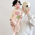 Cute Baby Girl Overalls Set, Sweet and Stylish Two-Piece