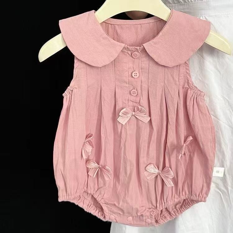 Baby Clothes Girl Baby Onesie Full Moon 100-Day Sweet Lightweight Bodysuit