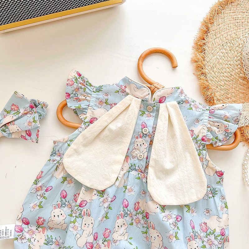 Outfit Newborn Romper Baby Girl Sleeveless Thin Princess Cute Sweet Bodysuit