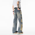 Ripped Jeans Men Style Trendy Loose Breathable