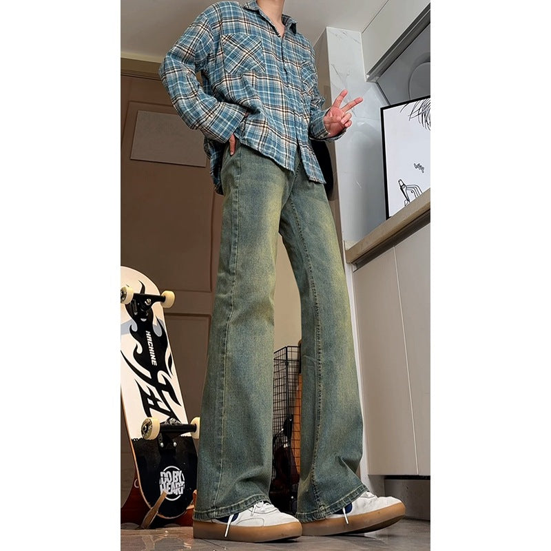 Slim Fit Straight Leg Tapered Jeans for Men